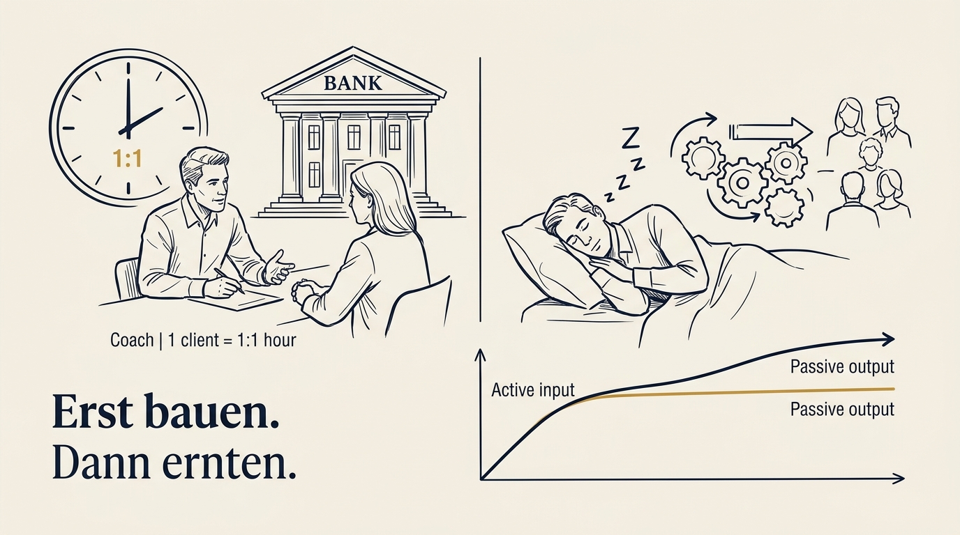 Passive Einnahmen als Coach: Was wirklich funktioniert (und was ein schöner Mythos ist)