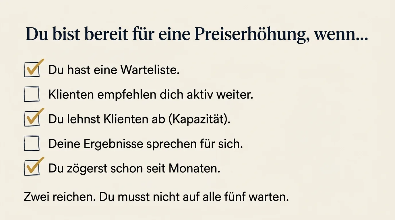 Wann ist der richtige Moment?